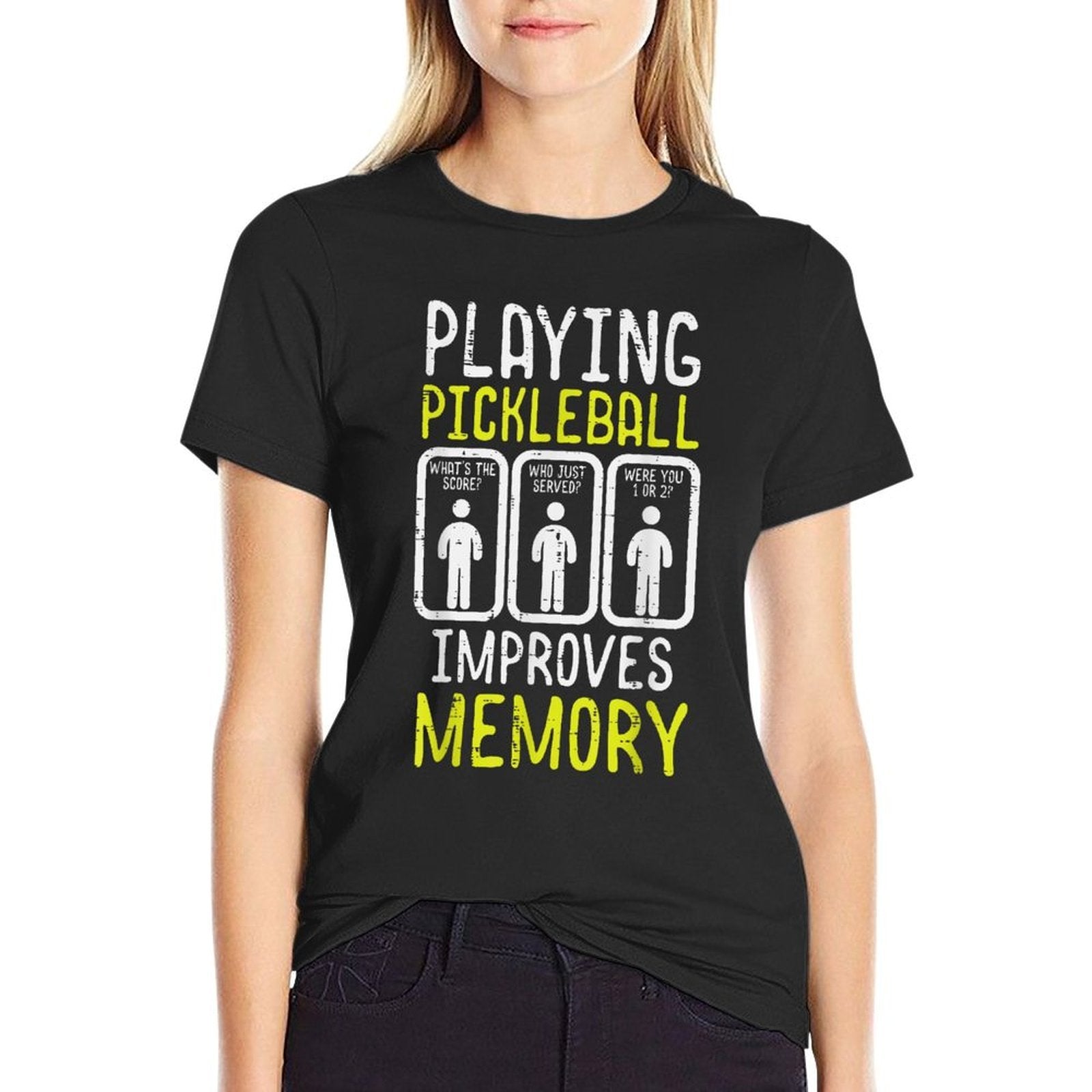 Playing Pickleball Improves Memory Pickle Ball Men Women Kid  Affordable Price T-Shirt