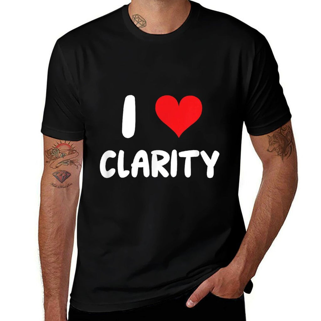 I Love Clarity - Heart -  Lightweight T-Shirt