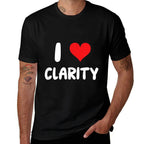 I Love Clarity - Heart -  Lightweight T-Shirt