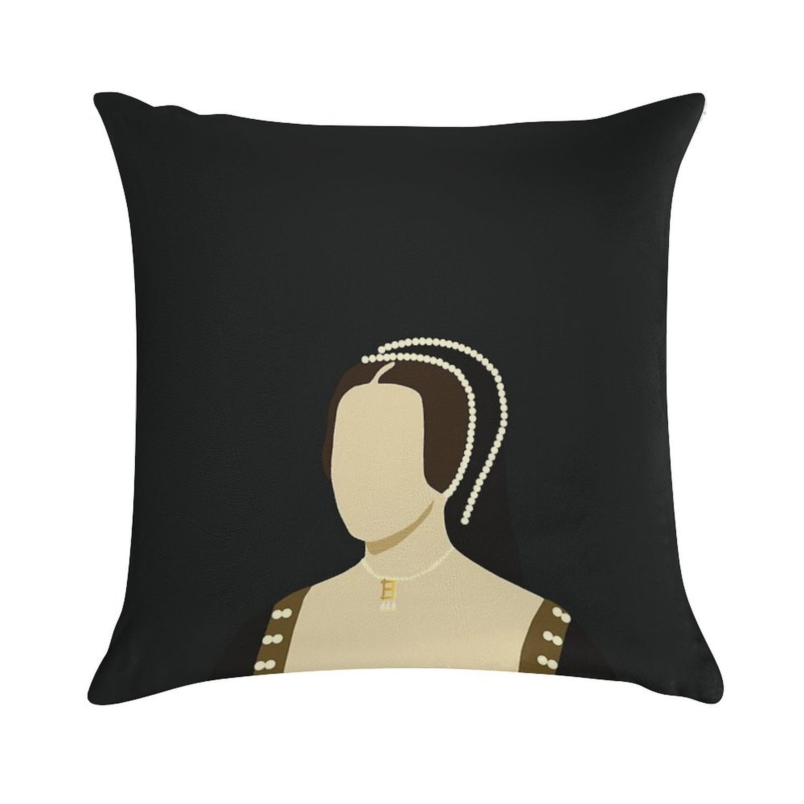 Anne Boleyn Soft Easy Maintenance Throw Pillow
