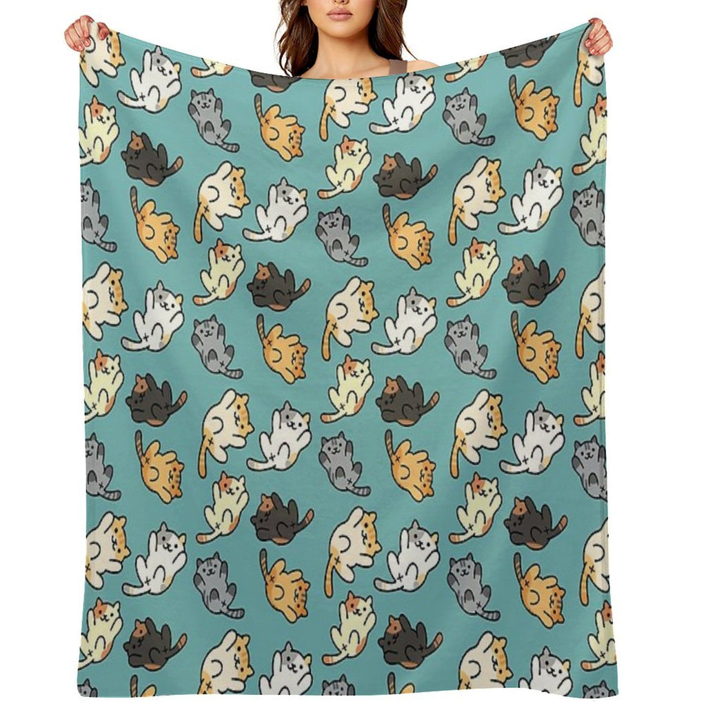 Neko Atsume Versatility Throw Blanket