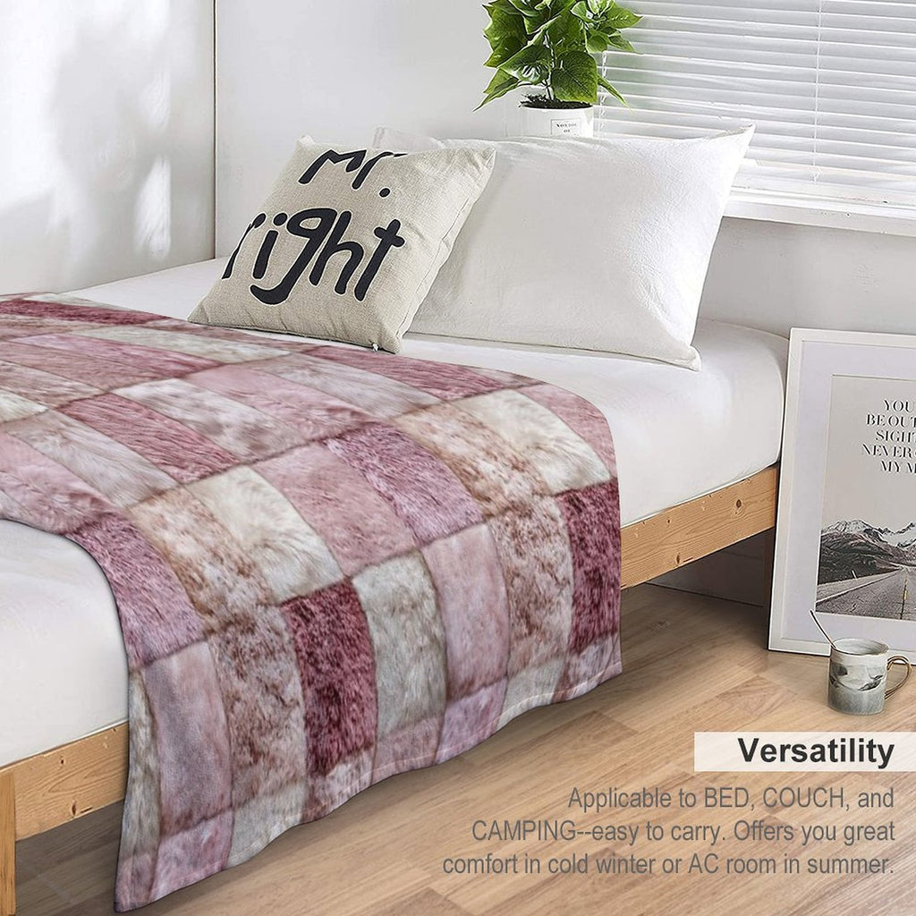 Soft And Plush Textures Wrinkle-free Throw Blanket