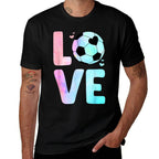 Cool Soccer Art For Women Girls Toddler Themed Soccer Player  Relaxed-fit T-Shirt