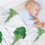 Broccoli Anti-pilling Throw Blanket
