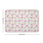 Moon Flower - White Durable Bath Mat