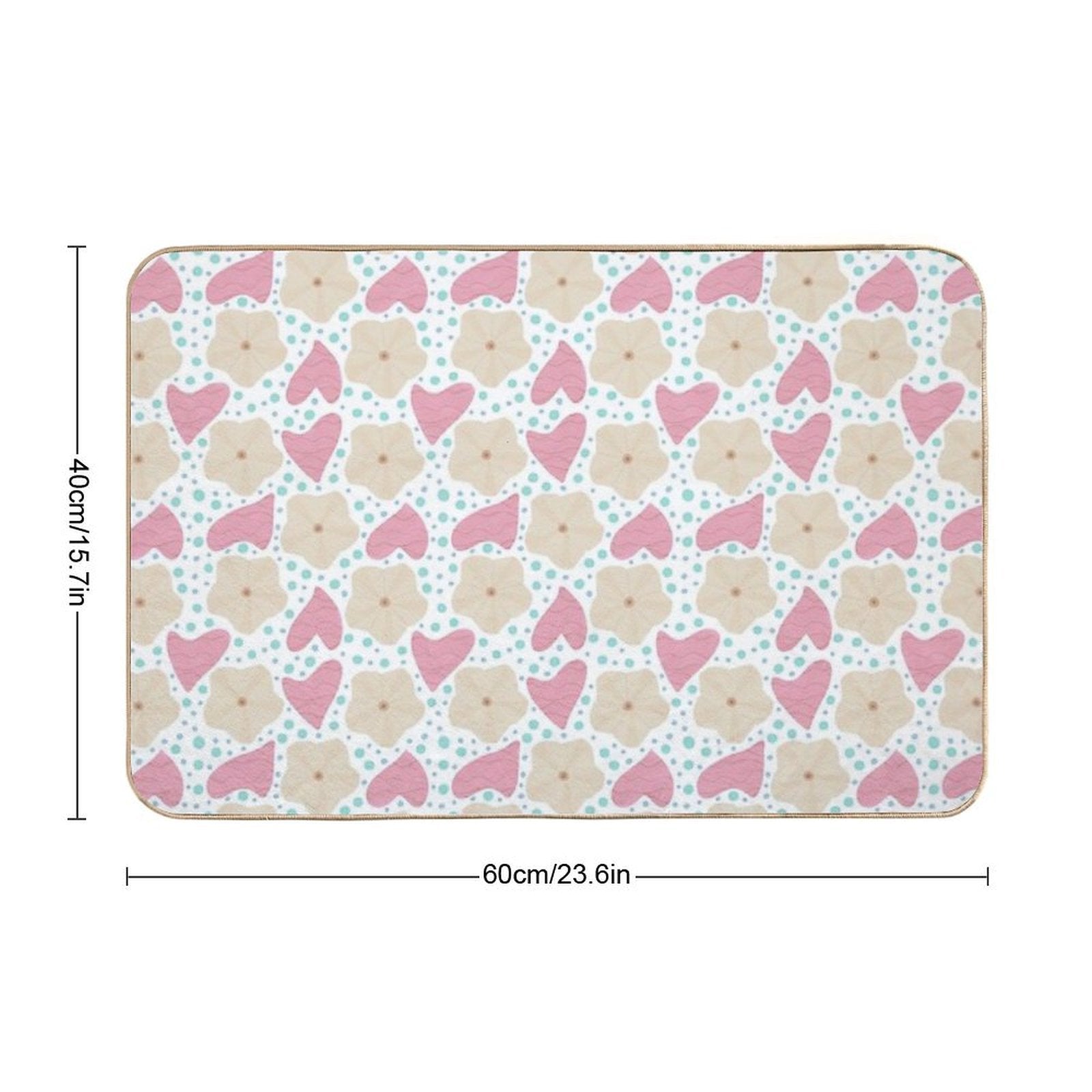Moon Flower - White Durable Bath Mat