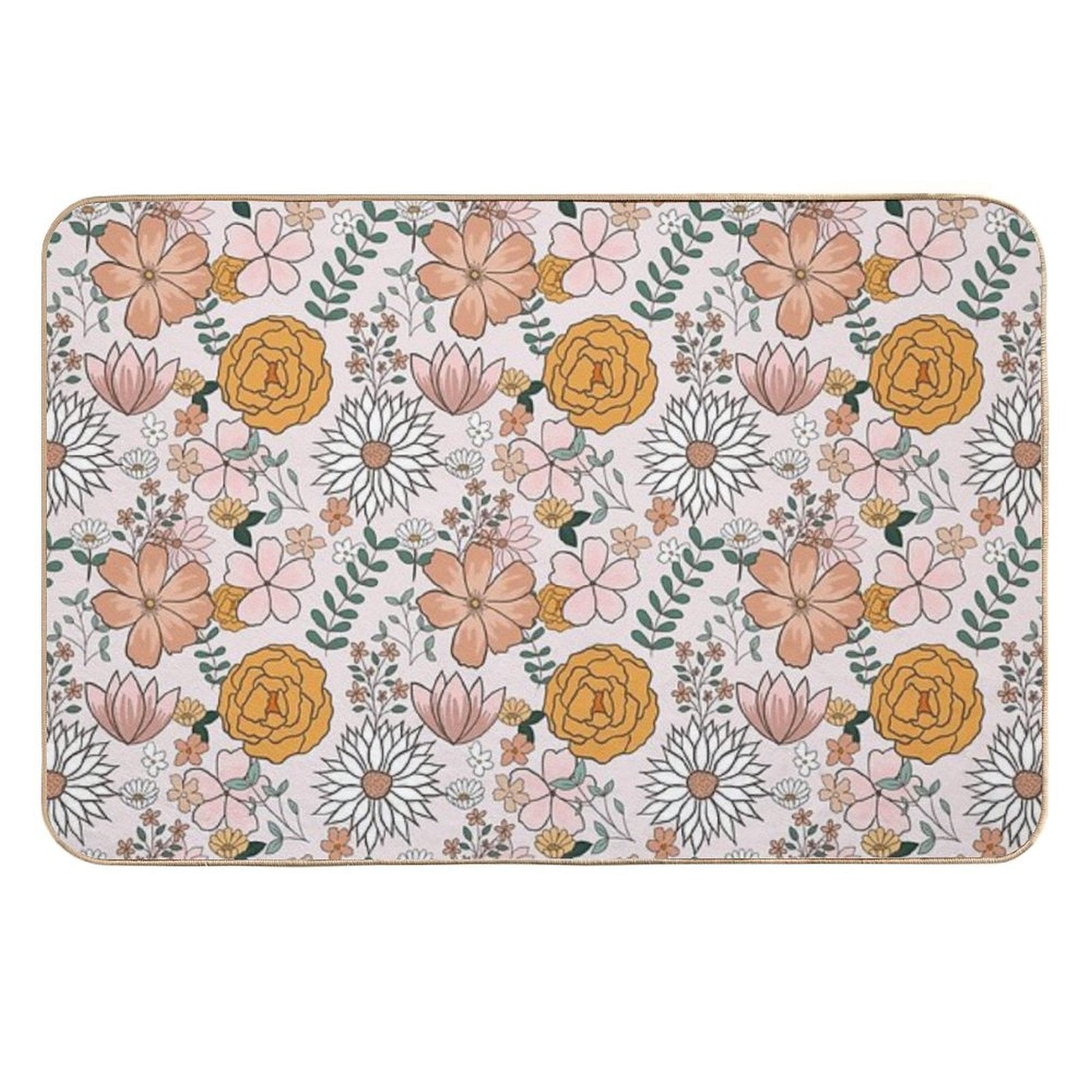 English Tea Party  Easy Maintenance Bath Mat