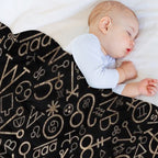Alchemy Symbols And Astrological Symbols Pattern #2 Versatility Throw Blanket