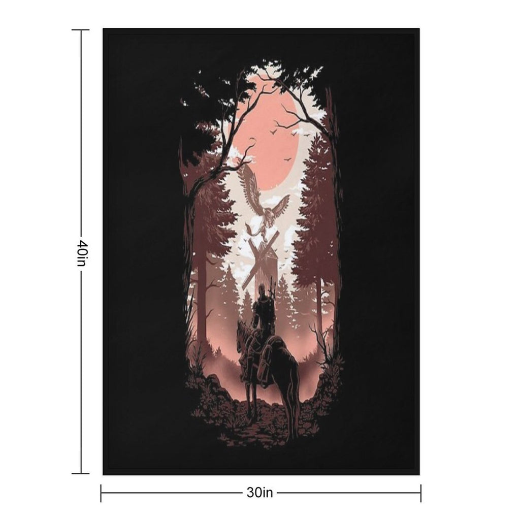 The Wild Hunt Easy Care Throw Blanket