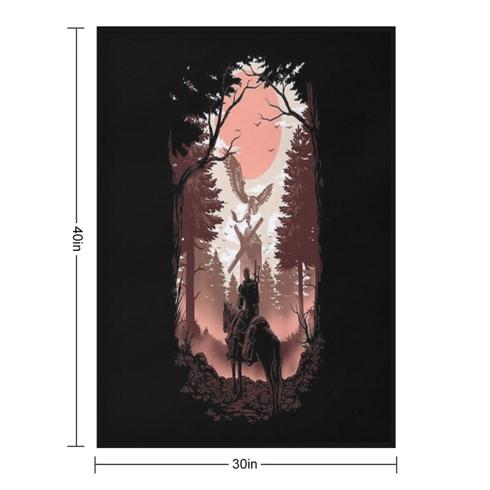 The Wild Hunt Easy Care Throw Blanket