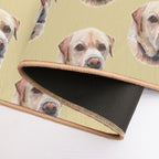 Yellow Labrador  Non-Slip Bath Mat