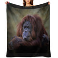 Orangutan Durable Throw Blanket