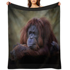 Orangutan Durable Throw Blanket