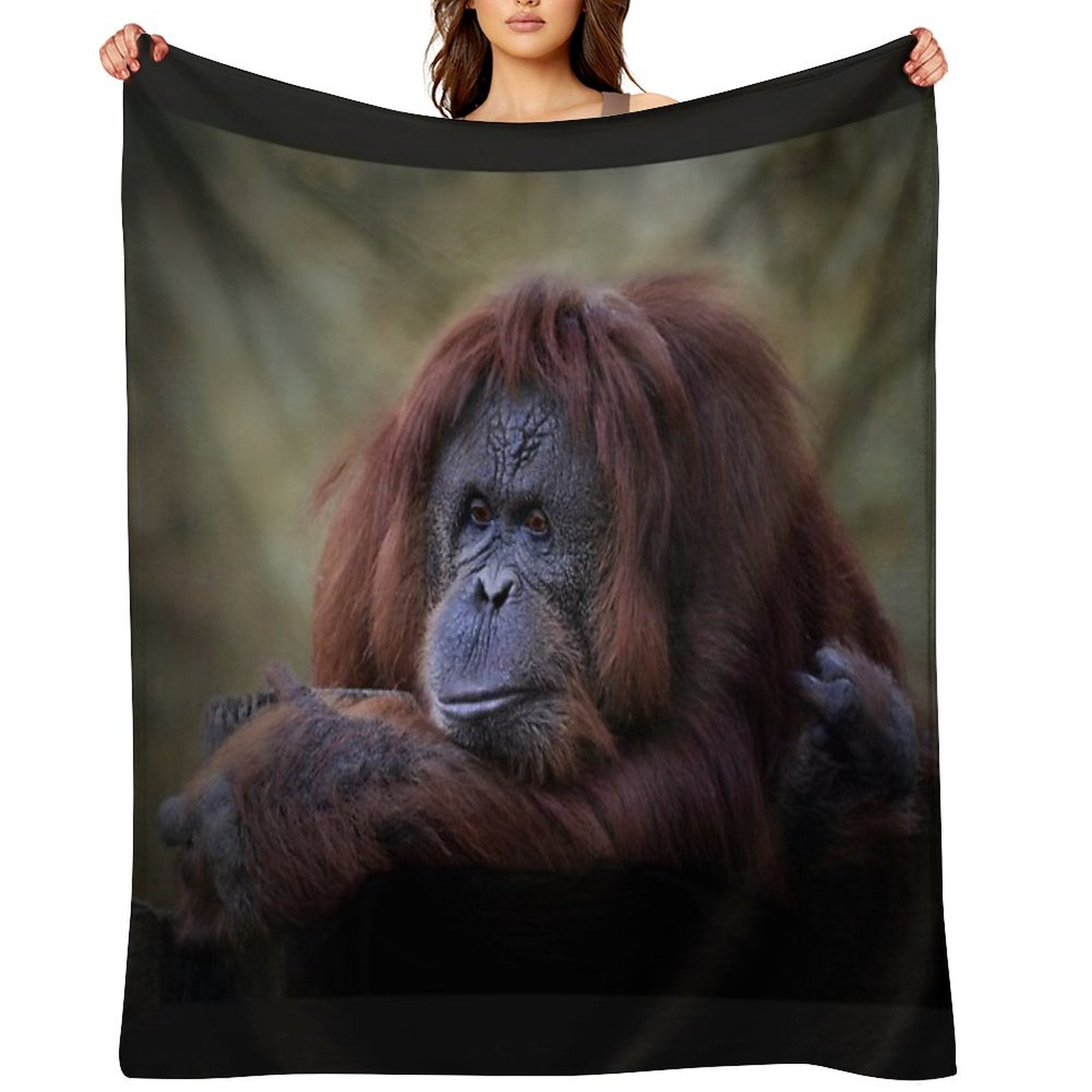 Orangutan Durable Throw Blanket