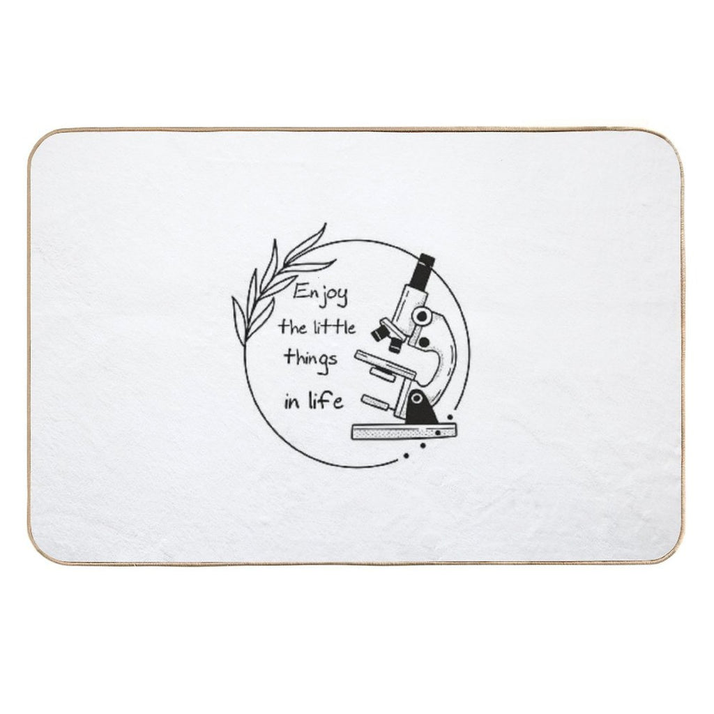 Funny Microscope, Microbiologists Biology Nerd Science Lab  Easy To Clean Bath Mat