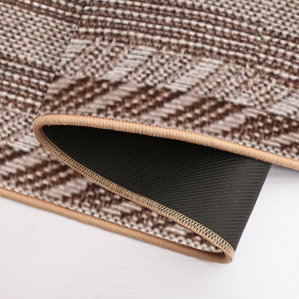 Copper - Boho Stripe -  Easy Maintenance Bath Mat