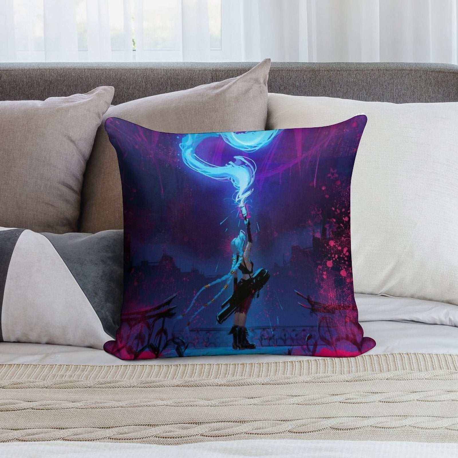 Guns for Hire Soft Decorative Cover Throw Pillow