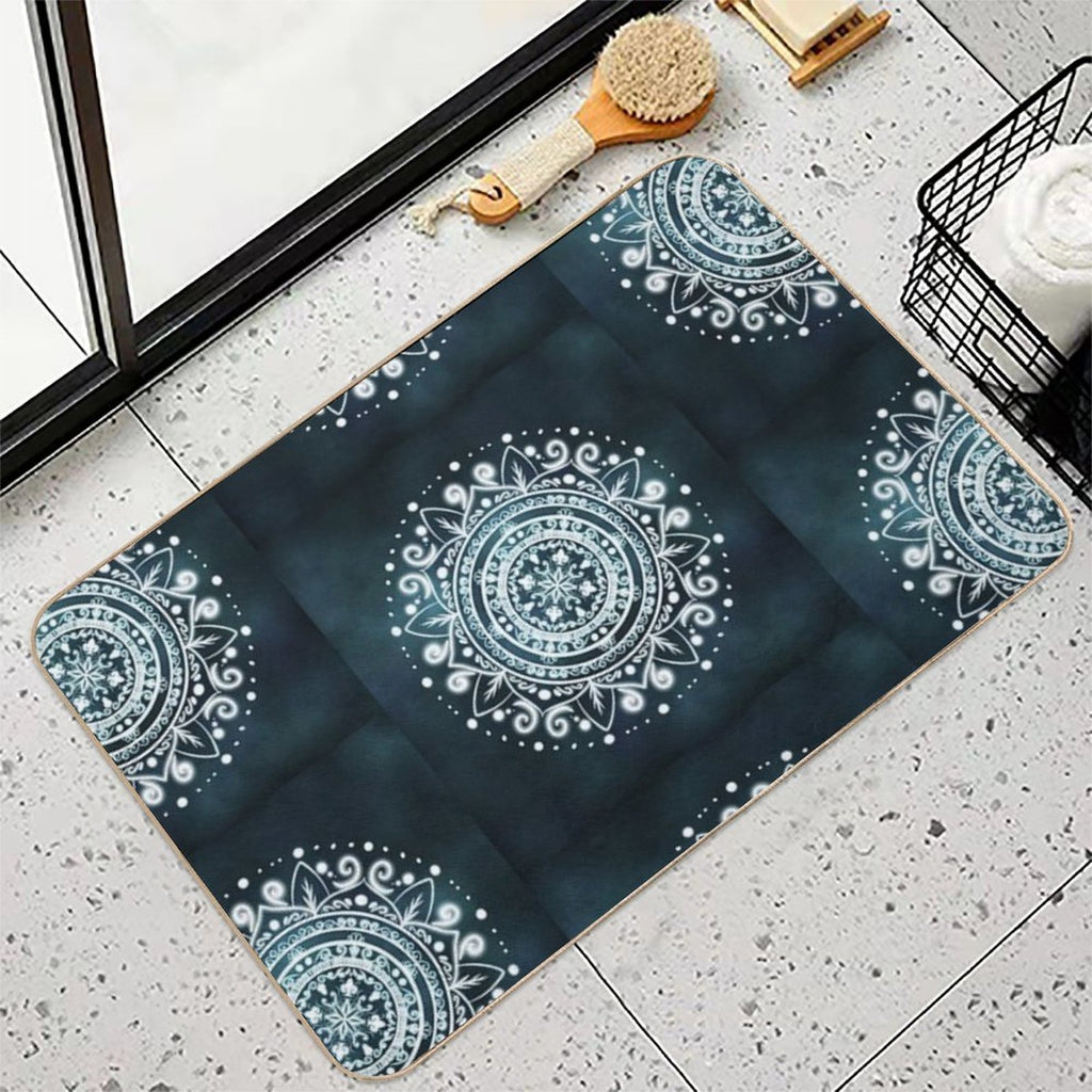 Glowing Mandala  Versatile Bath Mat