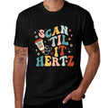 Retro Ultrasound Tech Scan Til It Hertz Sonography Nurse  Rolled Sleeves T-Shirt