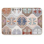 Wall Tils Elevation Design with Great Digital Art Work  Easy To Clean Bath Mat