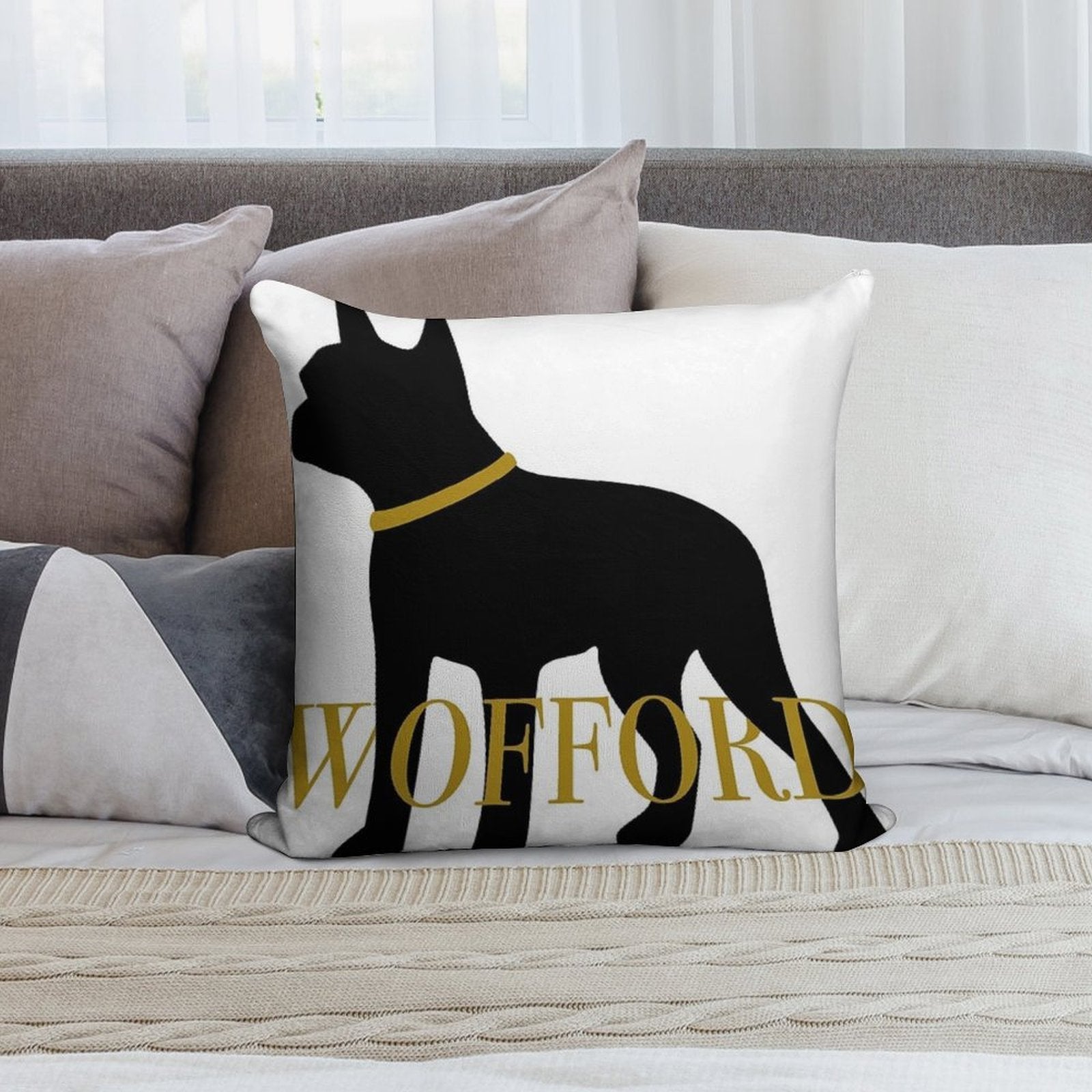 The Wofford Will Soft Skin-Friendly Throw Pillow