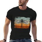 Retro Insect Dragonfly  Heathered Texture T-Shirt