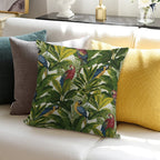 Jungle Parrot Pattern Soft Skin-Friendly Throw Pillow