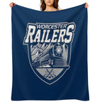 The Worcester Railers Premium Throw Blanket