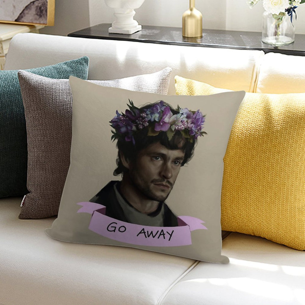 Hannibal - Go Away Soft Anti-Pilling Throw Pillow