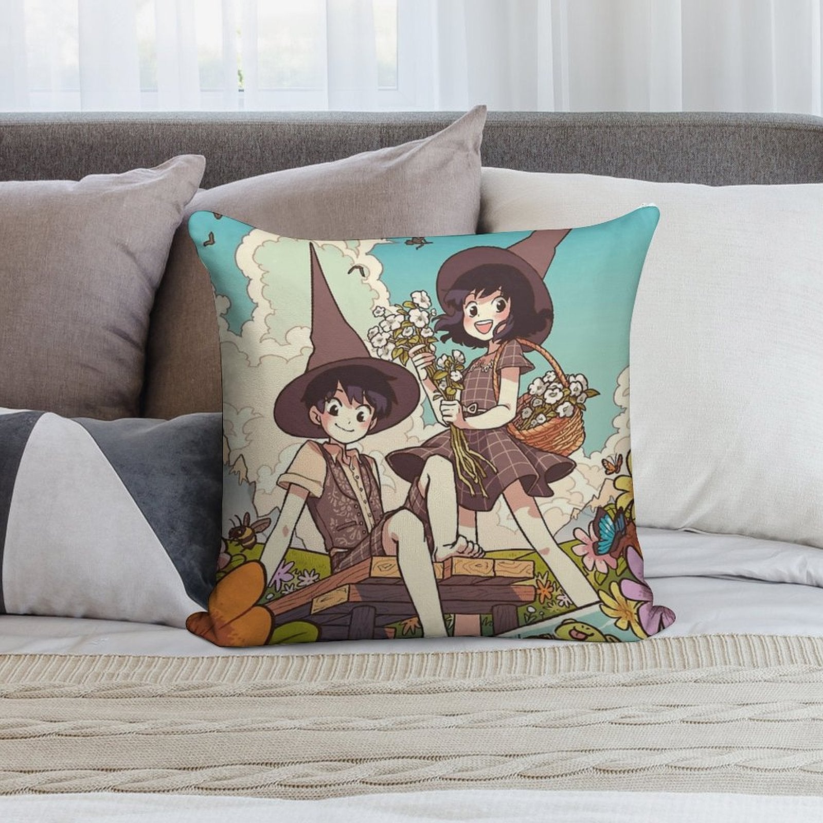 Spring Wytte Twins Soft Reinforced Edging Throw Pillow
