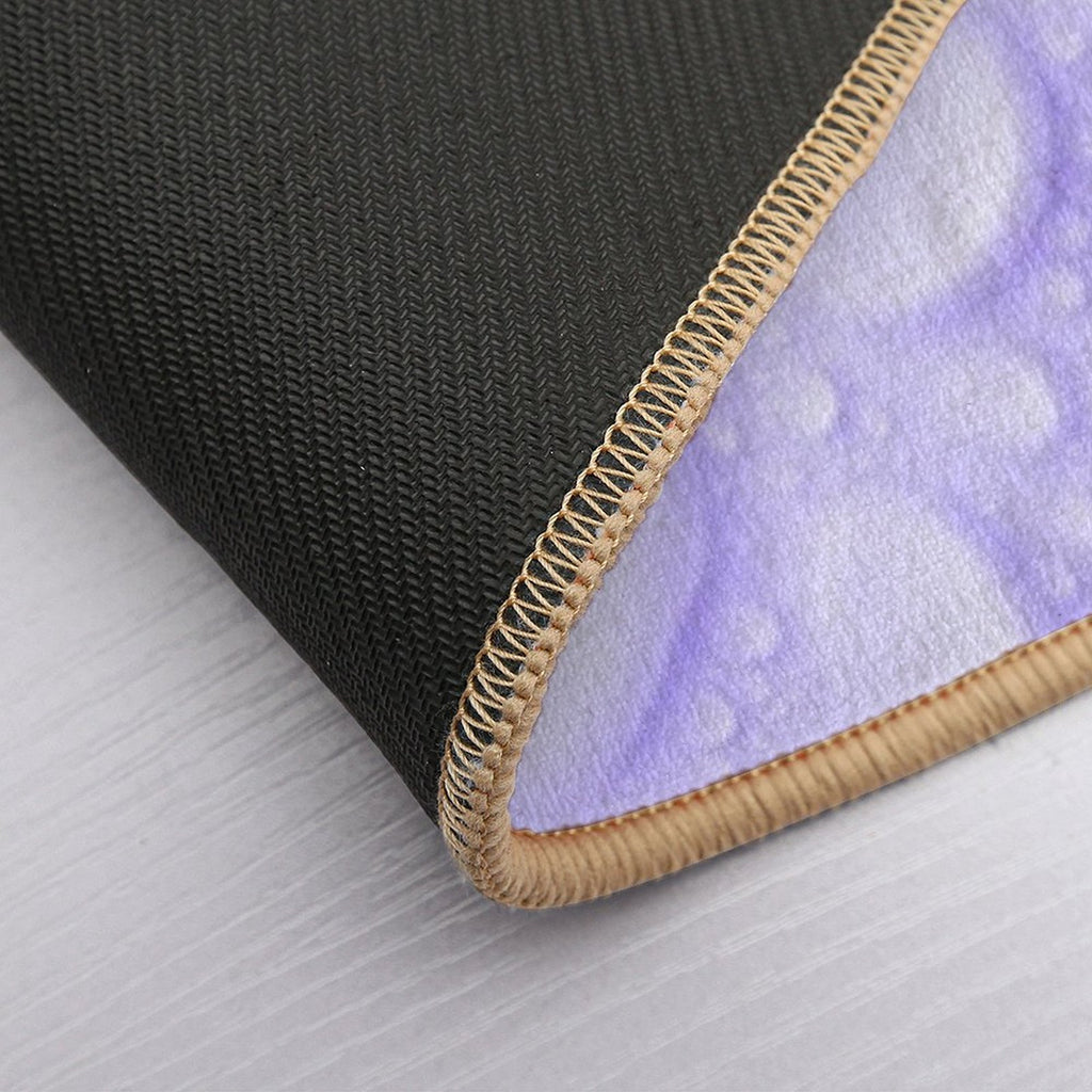 Purple Water Droplets Pattern  Eco-Friendly Bath Mat