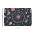 Celestial Dreamscape Pattern  Fade-Resistant Bath Mat