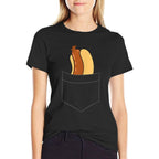 Hotdog In The Pocket Sausage Hot Dog Bun Pocket Hotdog  Fade-proof Color T-Shirt