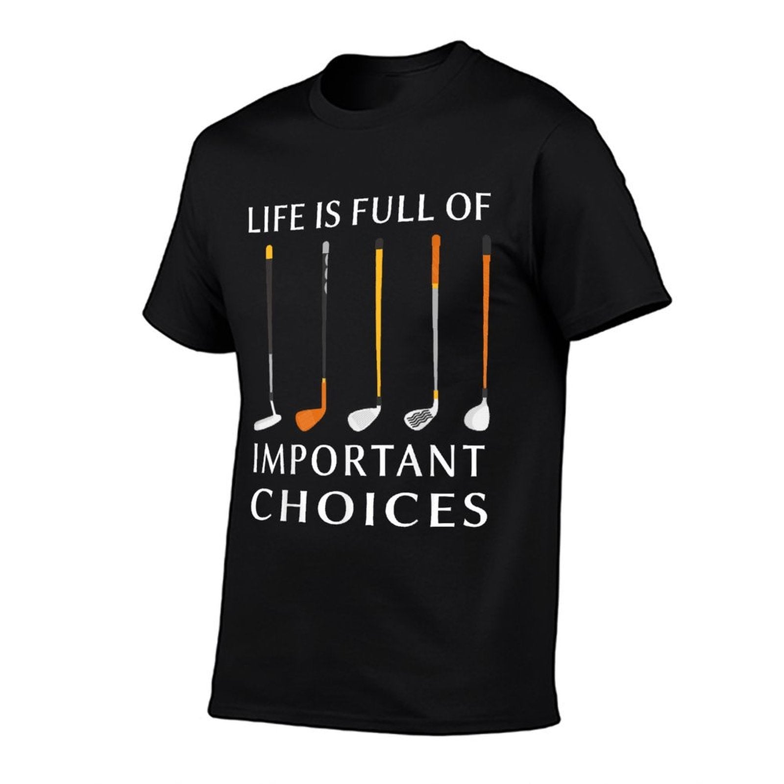 Funny Life Is Full Of Important Choices Golf Lover Men Gift  Lightweight T-Shirt