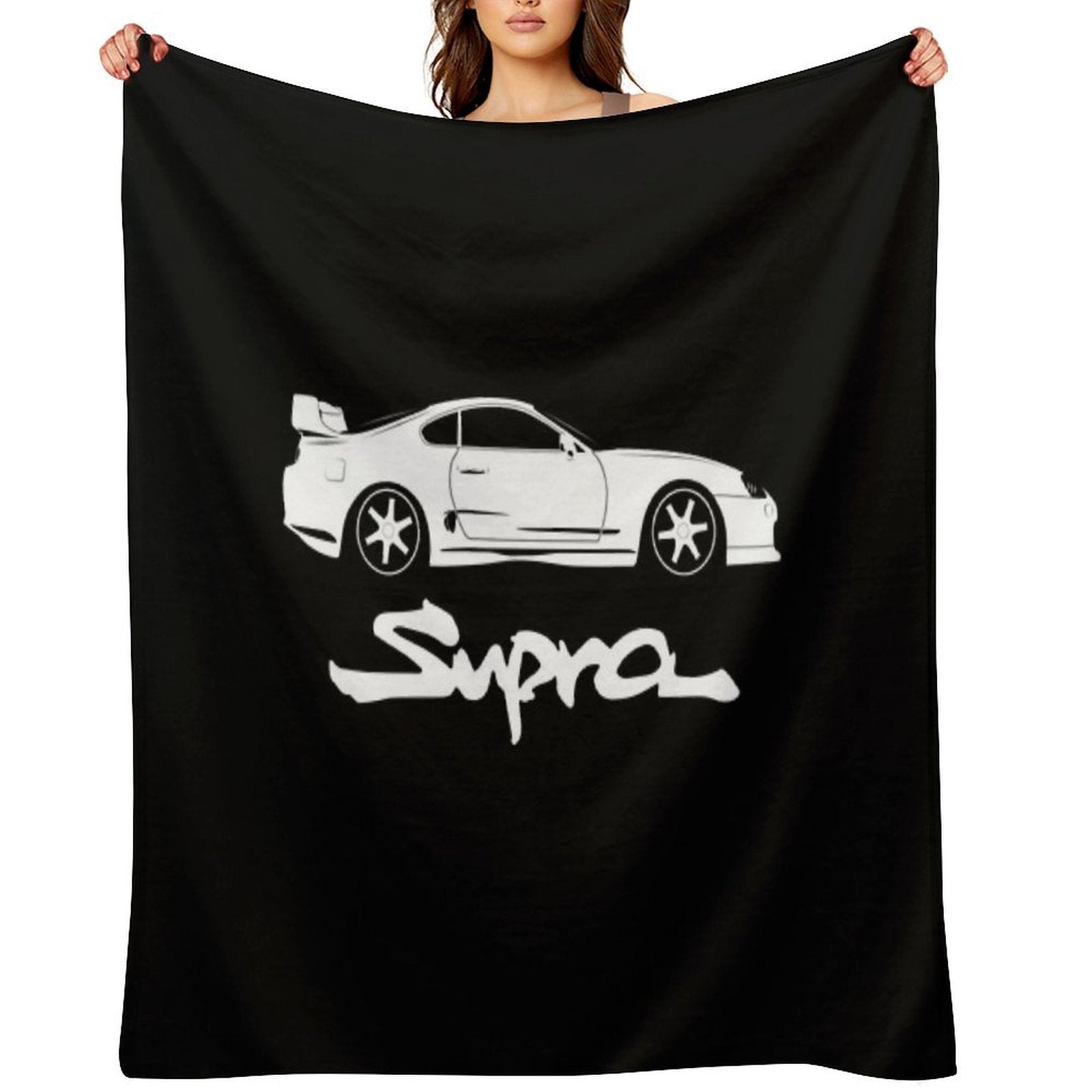 Toyota Supra Mark 4 Shrink-resistant Throw Blanket