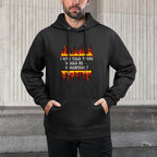 Funny To Hell In A Handbasket Meme Vintage Flames Cotton-Polyester Blend Hoodie