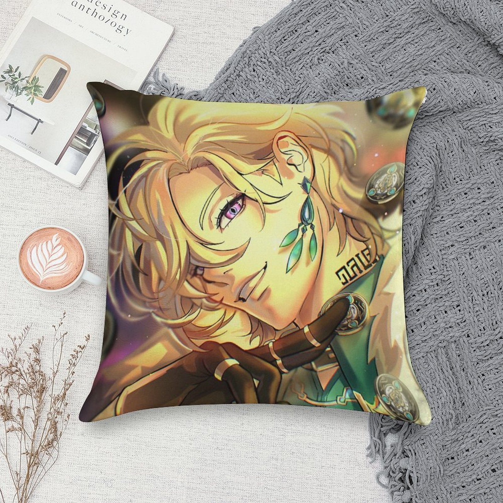 Aventurine Soft Durable Construction Throw Pillow