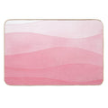 Pink Watercolor Waves  Eco-Friendly Bath Mat
