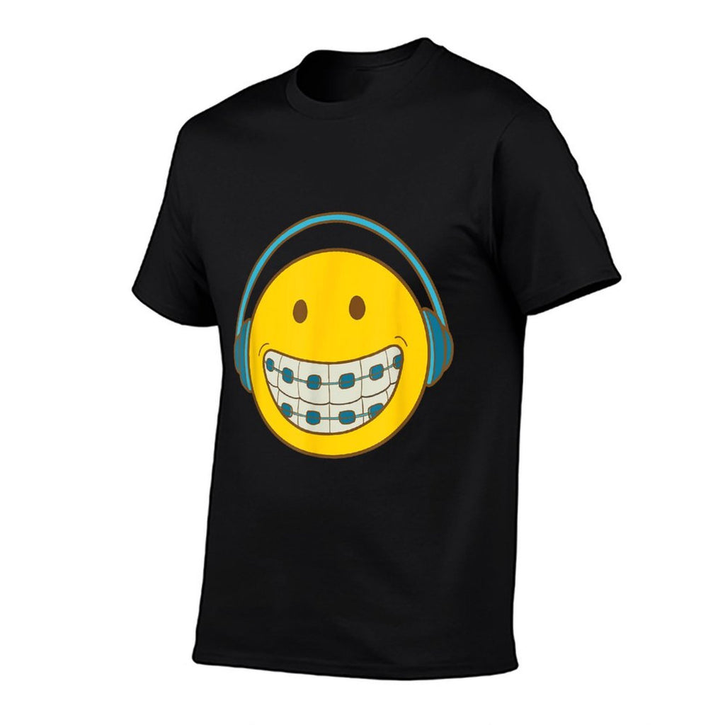 SMILE BRACE FACE Orthodontic Orthodontist Orthodontal  Oversized Silhouette T-Shirt
