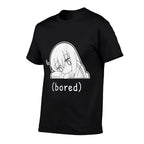 Funny Anime  Manga Bored Bocchi Chibi Meme  Heathered Texture T-Shirt