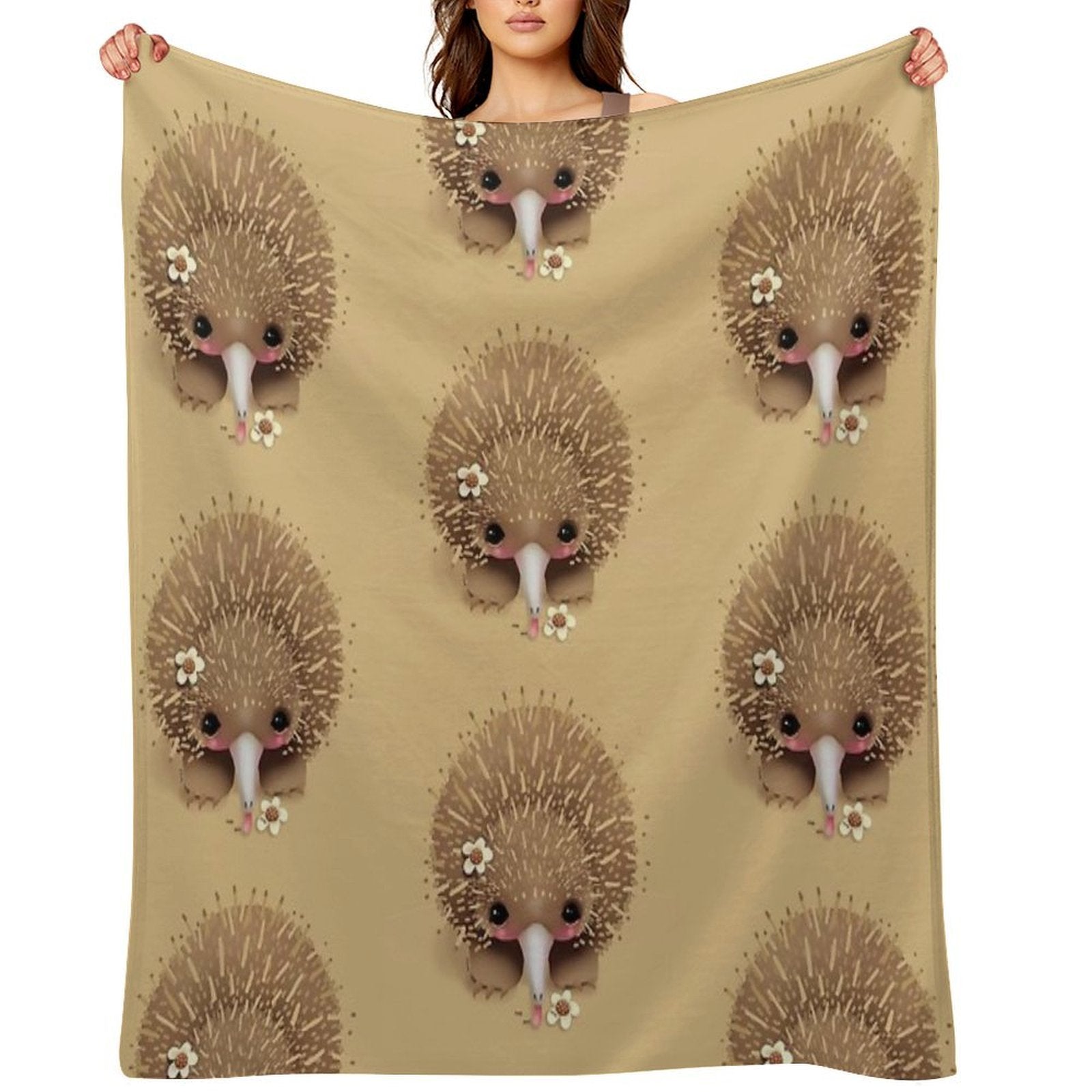 Baby Echidna Easy Care Throw Blanket