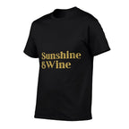 Womens Women Summer Treats Sunshine And Wine Blend of Relax And Fun  Stretchy T-Shirt