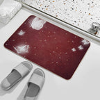 Glowing Butterflies  Fade-Resistant Bath Mat