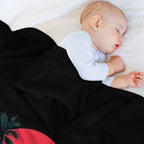 A-10 Warthog – Retro Jet Fighter Sunset Art Eco-conscious Throw Blanket