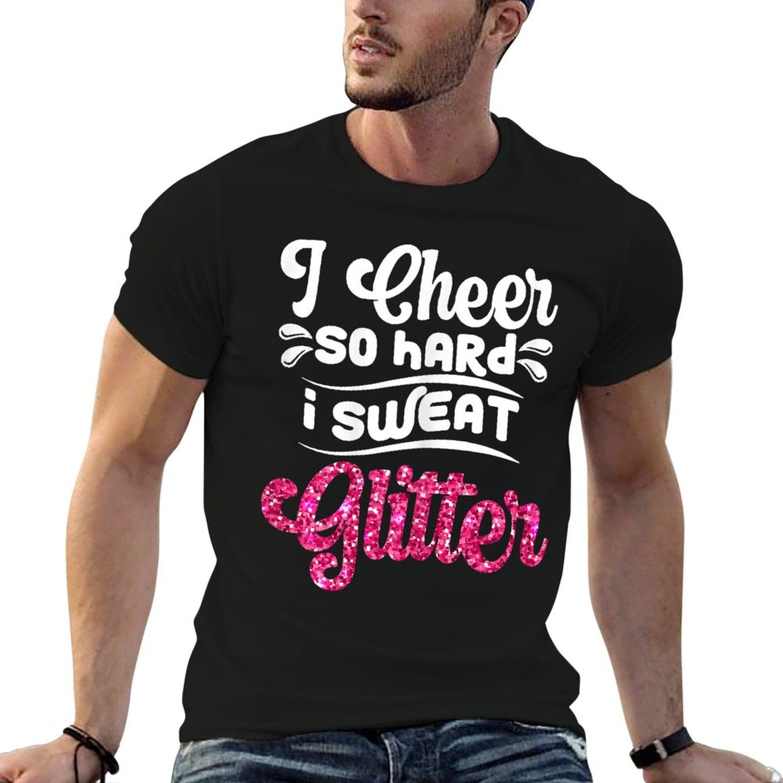 Funny Cheerleading Graphic For Cheer Girls Cheerleaders  Tagless Design T-Shirt