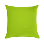 EXCLUSIVE TO OZCUSHIONS - VERY VIVID LIME GREEN -SOLID PLAIN GREEN COLOR Soft Fade-Resistant Throw Pillow