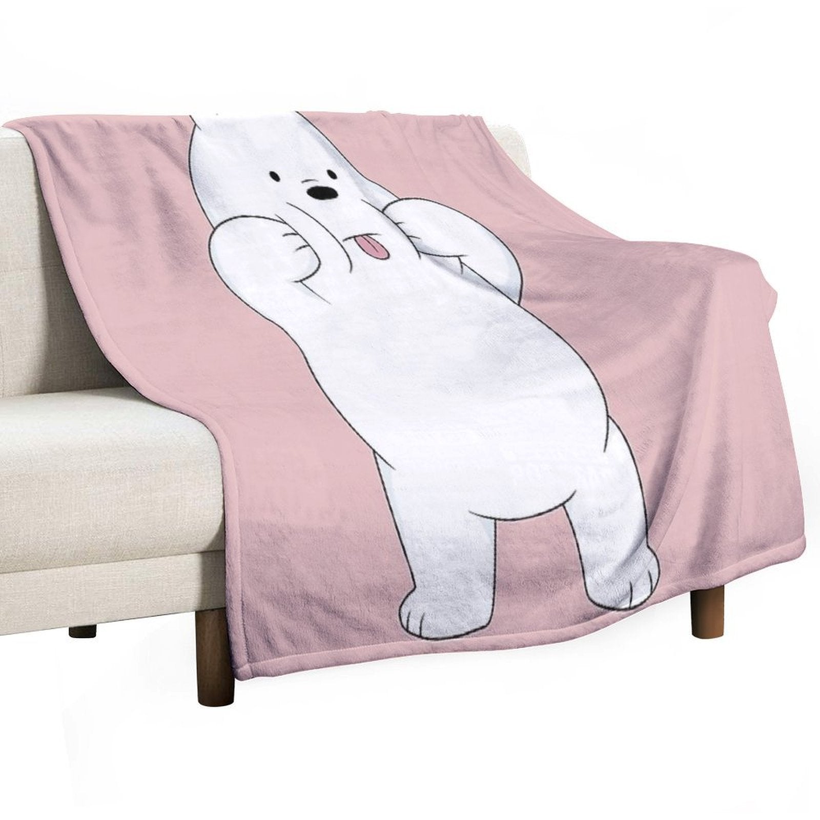 We Bare Bears - Ice Bear Shrink-resistant Throw Blanket