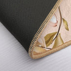 Floral Bloom Peach  Easy Maintenance Bath Mat