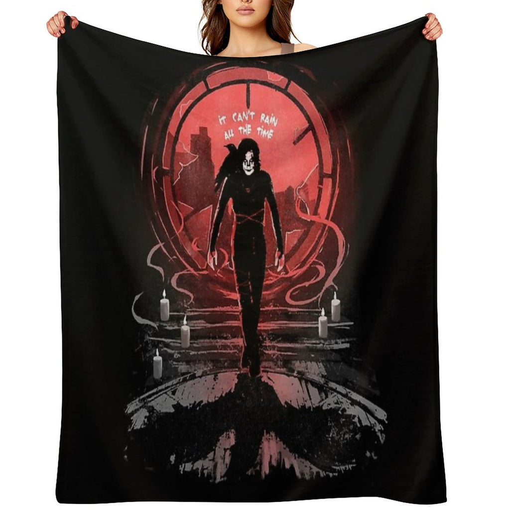 The Crow's Rain Travel-friendly Throw Blanket