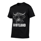 Cool Highland Cow Scotland Travel  Slim-fit Cut T-Shirt